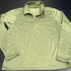 Ariat Tek Men's Green Quarter Zip-Up Sweater